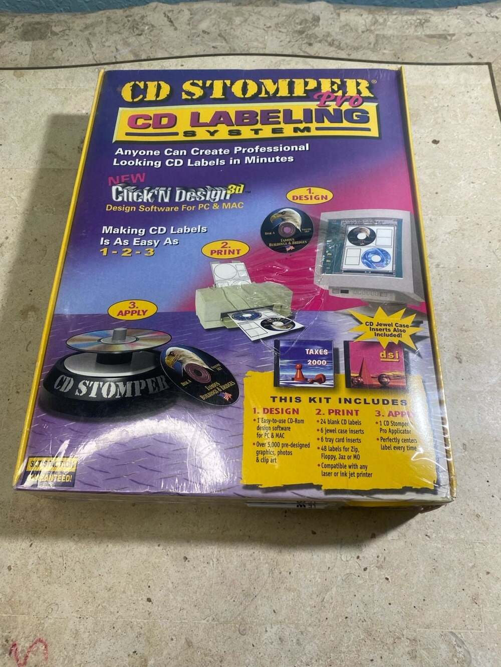 CD Stomper Pro CD Labeling System PC CD ROM INCOMPLETE